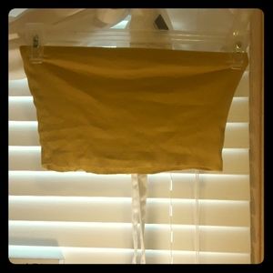 yellow tube top